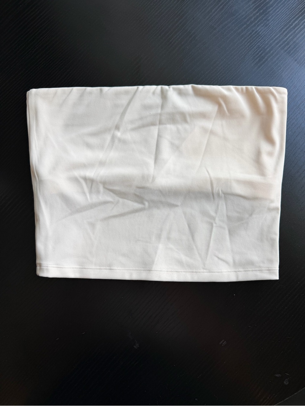 White Fox Boutique Cream Bandeau Crop Top